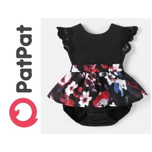 Patpat floral one piece summer dress, size 6-12 months, EUC